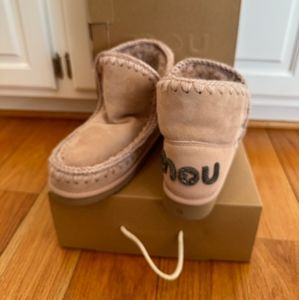 Mou Eskimo 18 Rose Beige Boots Size 7 Women's